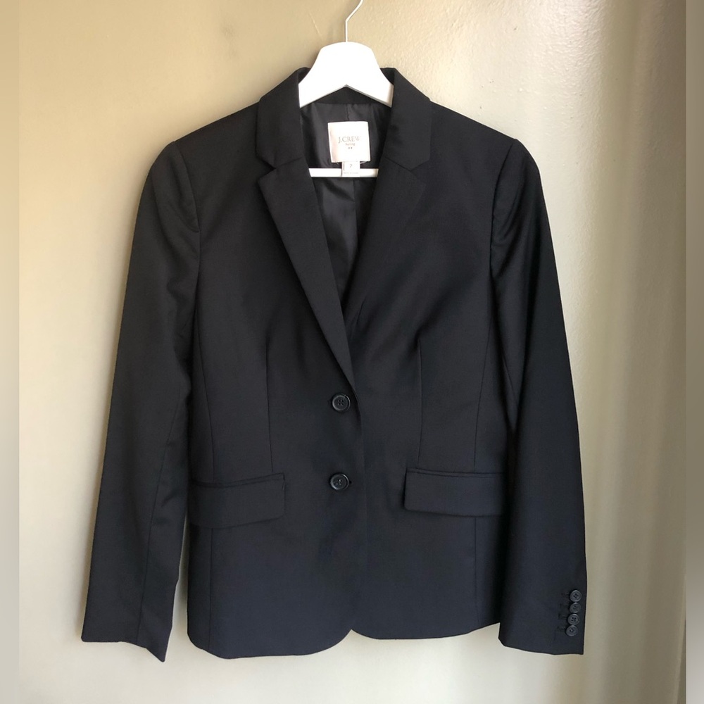 J.Crew Factory Suiting Blazer Lightweight Wool Blazer Size: 2